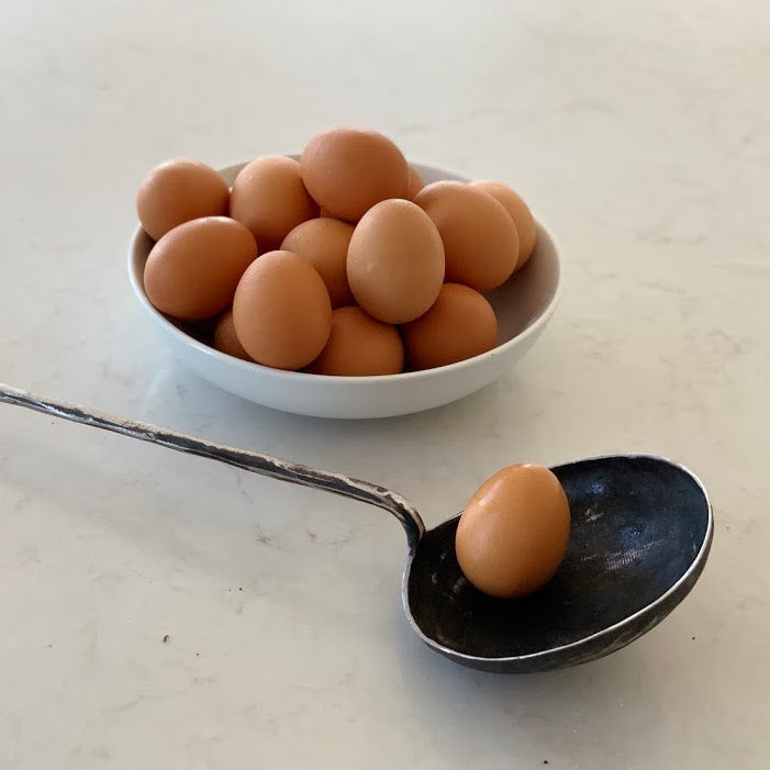 Hand Forged Iron Egg Spoon