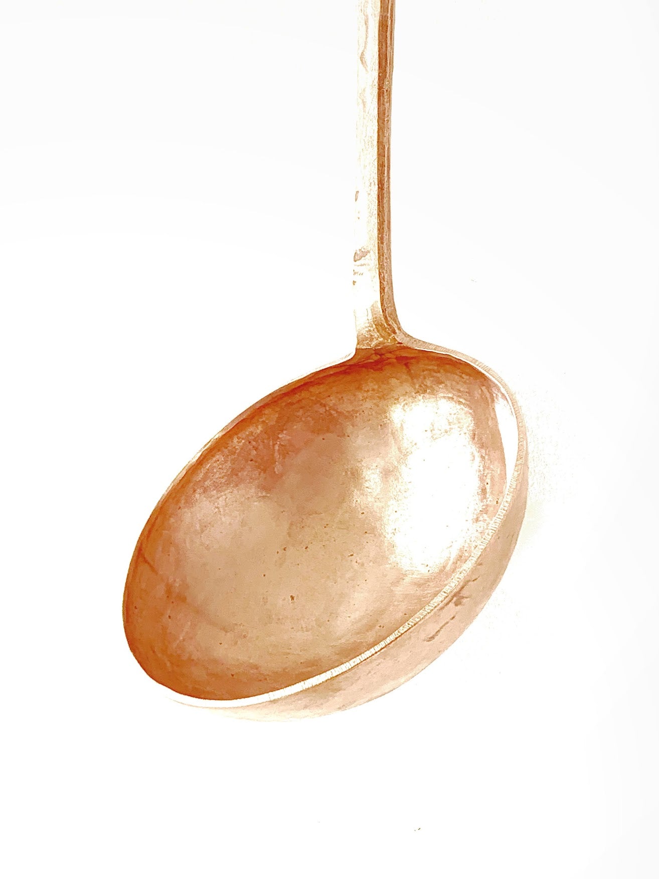 Hand Forged Copper Egg Spoon